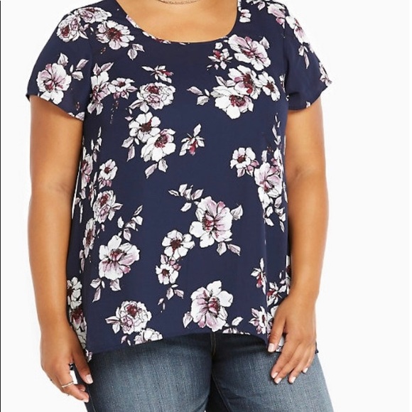 torrid Tops - 🎉HP🎉 Torrid Floral Georgette Blouse Top Sz 5x 30